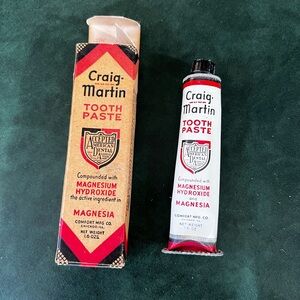 Antique Vintage WWII Craig Martin Toothpaste & Box